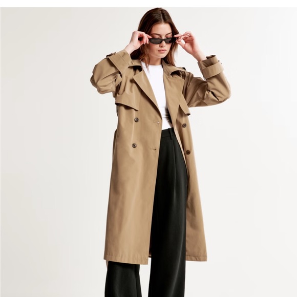 Abercrombie & Fitch Jackets & Blazers - Oversized Trench Coat - Abercrombie